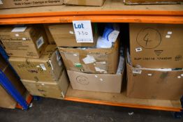 A large quantity of face masks and related items.