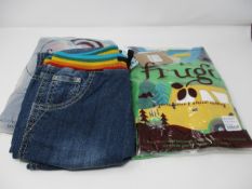Two kids' as new Frugi Alfie Raglan Top Glen Green Truck size 9-10 y. Two kid's as new Frugi Cody