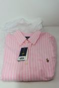 One as new Ralph Lauren pink Oxford shirt, size L.