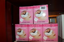 Twenty five as new Lades Eye Gel Patches (50 per pack).