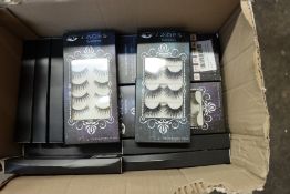 A quantity of Lades false eyelashes 10 per pack (Approximately 30 items).