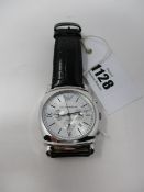 One men's pre-owned Emporio Armani AR0286 Classic Leather Strap Designer Watch.