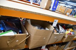 Four boxes of miscellaneous items to include one Taylor Made TP5 golf ball set, one Warhammer 40,000