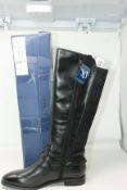 One as new Caprice Knee High black boot size 6.5 (9-25519-25 019). One as new Pavers Mid Calf