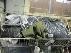 An assorted quantity of sport and outdoor clothing and related items to include: travel towel, Under