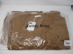 Two as new Anine Bing Kaiden Belted Utility Dress In Brown size M (A-02-1009-250).