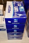 Five boxed as new UFI Air Filters 3053200 (Audi, Seat, Skoda, Volkswagen).