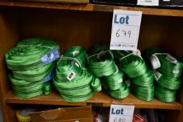 A quantity of lift and shift two ton loading straps.