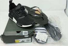One as new Adidas NMD_R1 J Shoes size UK 5 (CG6245). One as new Adilette Aqua Slides size UK 5 (