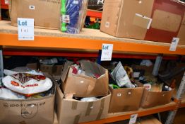 Five boxes of miscellaneous food, food supplements and related items to include one BULK powders