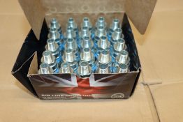 One box of 25 as new PCL AC21CM airflow couplings.