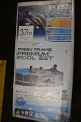 One boxed as new Intex Prism Frame Premium Pool Set 3.7m (26712UK).