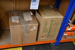 Three thousand six hundred boxed as new disposable face masks.