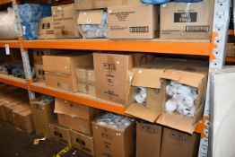 A quantity of assorted paper cups lids and related items.