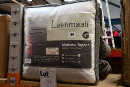 Four as new Lakhmaali king size mattress toppers (150x200cm).