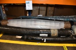 A quantity of miscellaneous rolls of fabrics and related items.