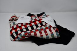 One pre-owned Jonathan Saunders Rene Intarsia wool blend sweater size S. One pre-owned Alexander