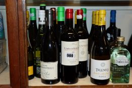 A quantity of assorted wines (19 bottles), a Cadenhead single malt (700ml), Pincer small batch