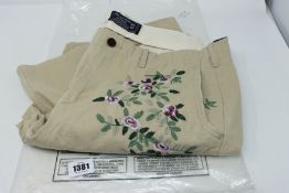 One as new Abercrombie & Fitch Rustin athletic slim engraved jeans size 34/32.