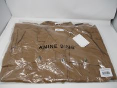 Two as new Anine Bing Kaiden Belted Utility Dress In Brown size M (A-02-1009-250).
