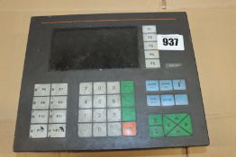 A pre-owned Beijer Electronics MAC 90 HMI Operator Panel (Sold for spares or repair).