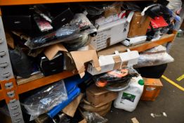 A large quantity of miscellaneous car and motorbike related items.