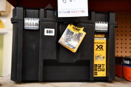 One as new DeWalt DCW604NT XR brushless router/trimmer with a TSTAK VI case.