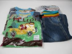 Two kids' as new Frugi Alfie Raglan Top Glen Green Truck size 3-4 y. Two kid's as new Frugi Cody