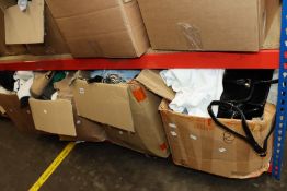 A large quantity of clothing and related items.