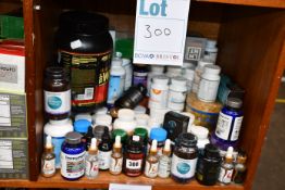 A large quantity of health and fitness supplements to include one Vintage Muscle Epi-Test