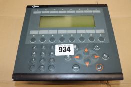 A pre-owned Beijer Electronics E300 HMI Operator Panel (Sold for spares or repair).