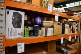 A quantity of mainly as new kitchen/dining related items to include glassware, cutlery and