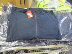 A large quantity of Printer Speedway Fleece navy size M (Approximately 15).