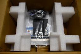 A boxed as new Aures J2 725 PCAP VGA White LCD POS Monitor (Box opened).