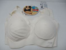 Two as new Sloggi ZERO Feel nude bralette size L (Some marks on front and back). One as new Sloggi