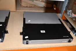 A pre-owned Leviton OPT-X UHDX 1RU Fiber Enclosure (Untested, sold as seen).