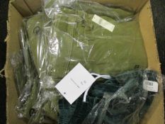 One as new M10 x Calimera Velour Jogger Green size M and ten as new Anthropologie Khaki Green Crop