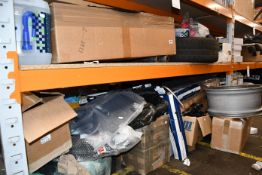 A large quantity of miscellaneous car and motorbike related items.