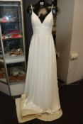 An as new BHLDN Eddie K Italia wedding gown (UK 12/US 8).