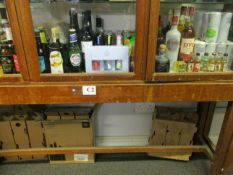 A large quanty of miscellaneous alcohol and related items to include Whiskey, Sherry and Gin (Over