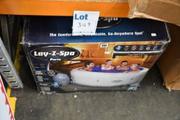 One boxed as new Lay-z-Spa Paris Airjet hot tub.