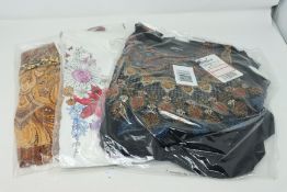 One as new Desigual High Neck Kerala Loose Blouse Moroccan Lurex size M (20WWBW58). One as new
