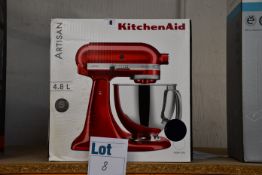 One boxed as new KitchenAid Artisan 4.8ltr mixer in blueberry (5KSM175PS).