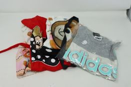 One as new Terry bear bag. One as new Minnie headbands (no tags). One as new Teddy bear headbands (