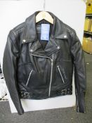 One women's as new Biker's Paradise Elite Patrol Classic leather jacket size 10 (BP117).
