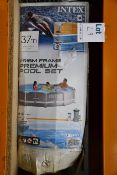 A boxed Intex prism frame premium pool set (12' x 30
