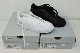 One as new Nike Air Force 1 white shoes size UK Junior 2 (2614351220). One as new Nike Air Force 1