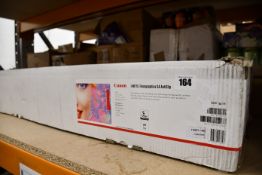 One Canon IJM715 Floorgraphics SA Anti-Slip (1370mm x 40m) and one Canon IJM640 Monomeric Vinyl (