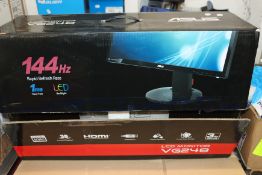 One boxed Asus VG248 144Hz LCD monitor.