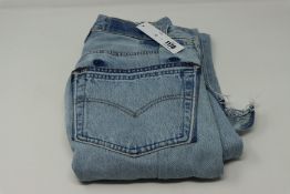 One women's as new EB Denim Unraveled jeans size 27.